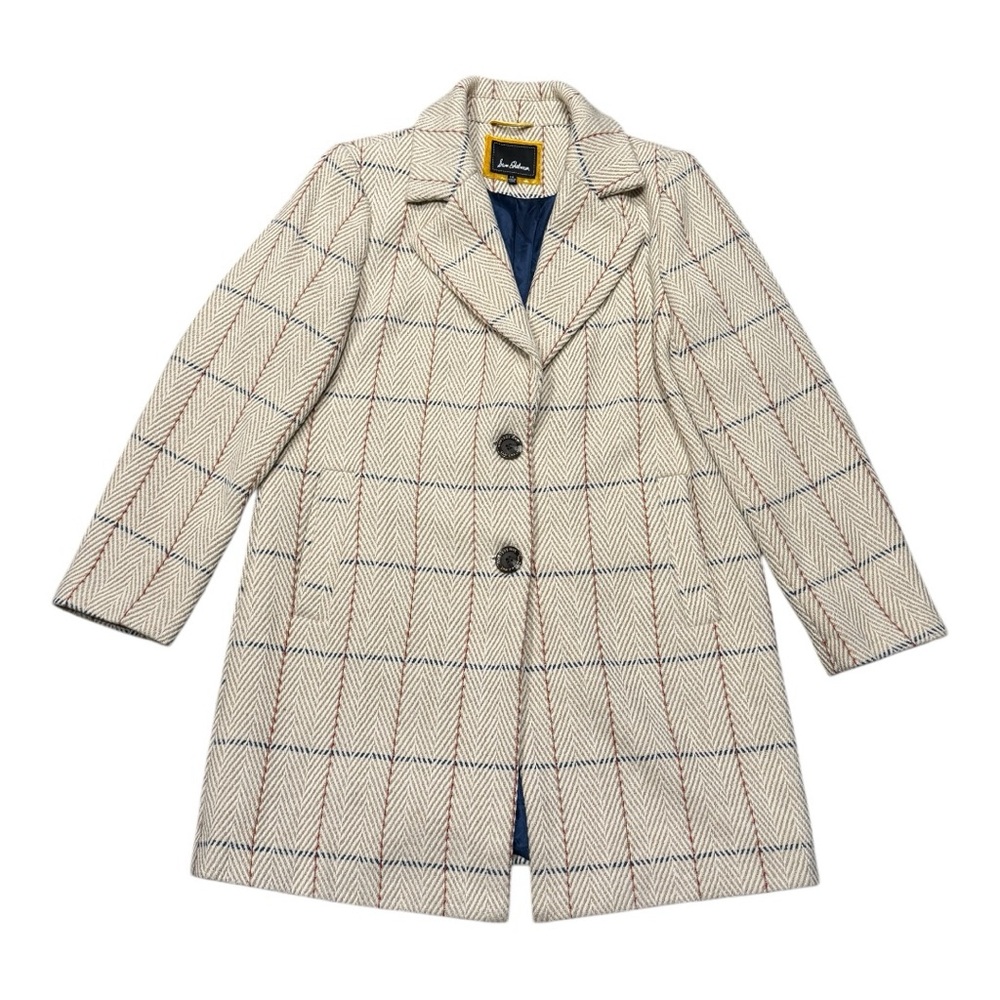 Sam Edelman Plaid Single-Breasted Walker Coat Women’s Sz 14